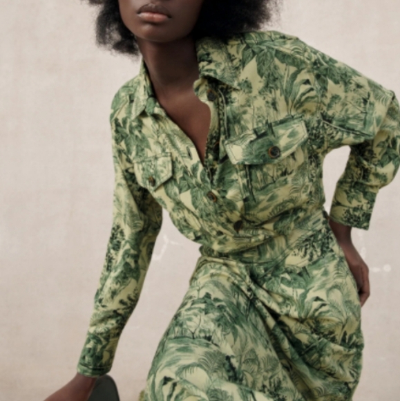 ZARA Linen Dress 14 - Picture 7 of 14